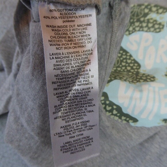 adidas Shirt Women's Small Gray Originals Sport Unites Crop Top Rainbow Pride - Picture 8 of 10